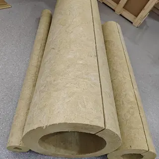 Fireproof Rock Wool Pipe, DN100, 114 mm * 40 mm * 1000 mm